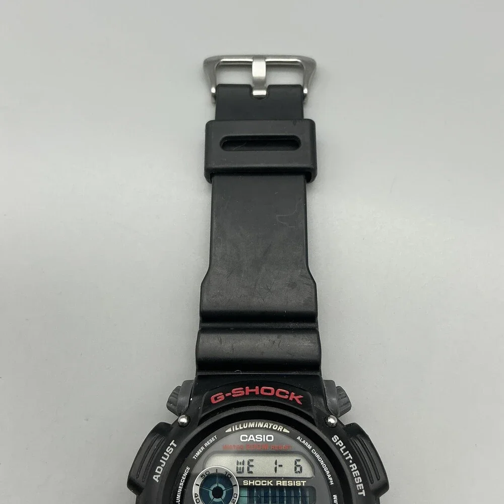 Casio G-Shock 3232 DW-9052 Mens Watch 44mm Black Digital Light New Battery
